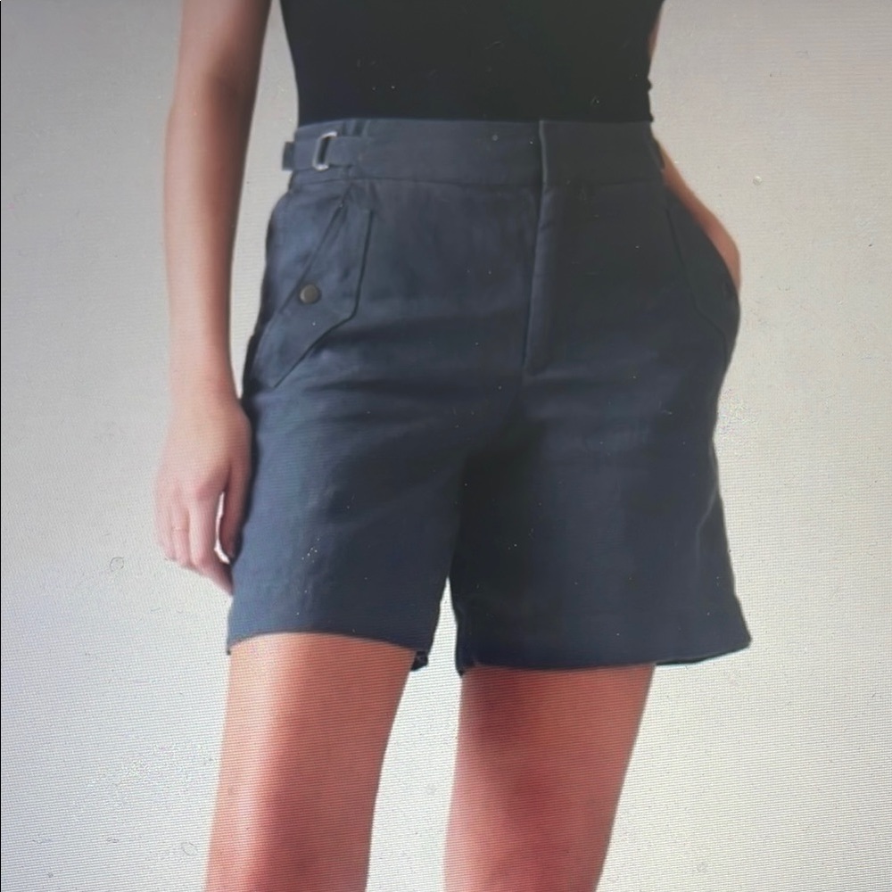 Athleta Voyager Linen Shorts Sz 4